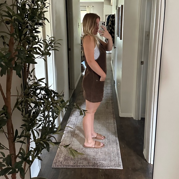 Vintage Corduroy Overall Dress - Picture 3 of 4